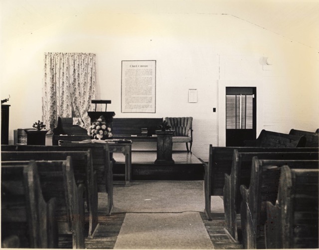 Interior of Center Ridge Church